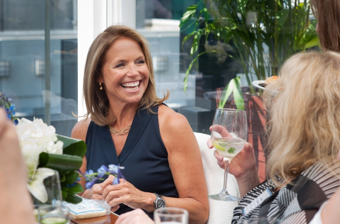 celebrity news anchor katie couric attends private rooftop event, abc7 chicago, wit hotel