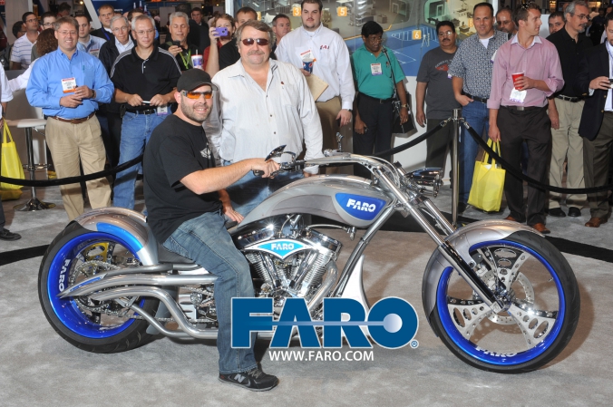 FARO orange county chopper by Paul Jr at Quality Expo Chicago McCormick Place September 20 to 22, photos printed onsite by FAB PHOTO chicago event photography