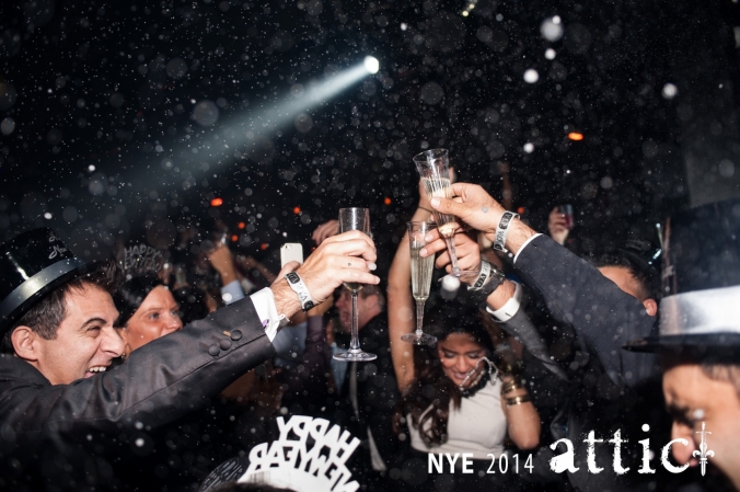 the critical moment, countdown at midnight, champaign toast, new years eve, 2014, attic, chicago, awesome picture by fab photo chicago