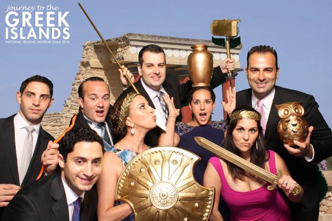 hellenic museum uses green screen photobooth at annual fundraising event journey to greek islands